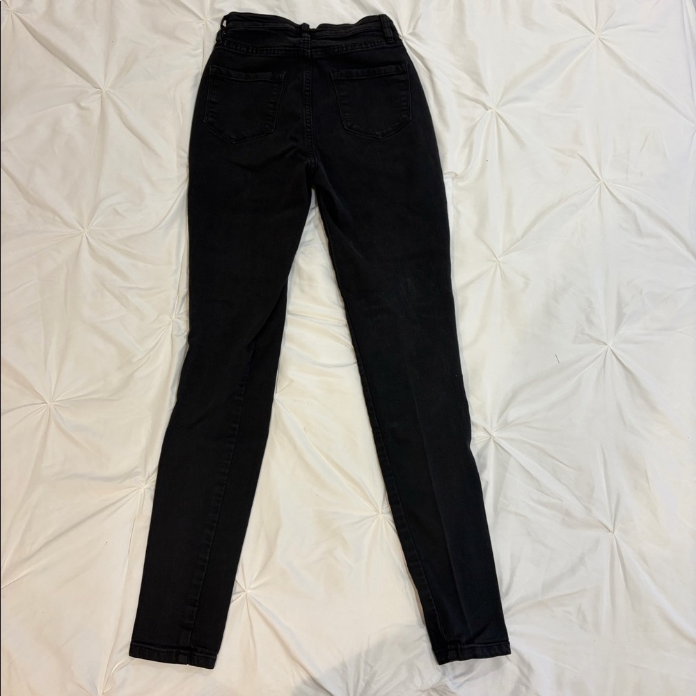 Fashion Nova Super high waisted black skinny jeans
